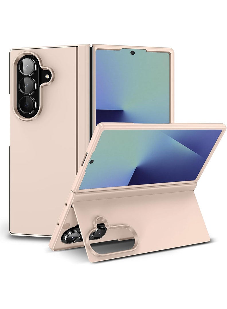 Case Up Compatible with Samsung Galaxy Z Fold 7 - 8.0 Inch Case, Premium Liquid Silicone [Soft Anti-Scratch] Shockproof Protective Slim Phone Cover for Z Fold 7 2025, Rose Gold